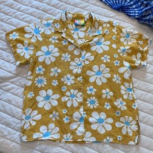 Big Bud Press XL Lazy Daisy Pantry Button Up - Size M (Unisex)